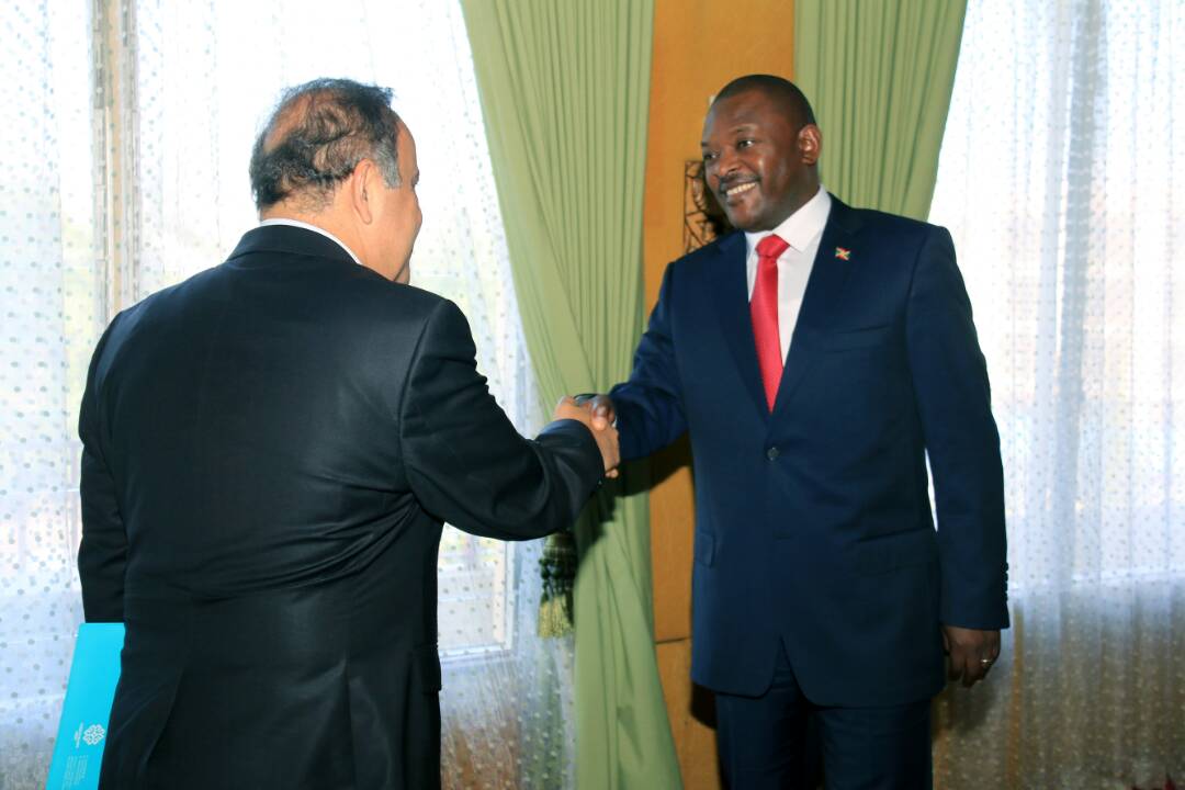 Le  Président Nkurunziza a reçu en audience l’Envoyé Spécial du Président turc