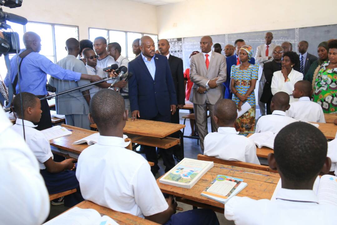 Visite de l’École d’excellence Saint Marc par le Chef de l’État Pierre Nkurunziza