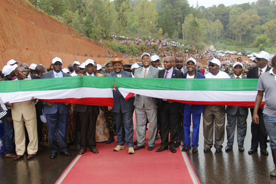 Son Excellence Pierre Nkurunziza inaugure la route nationale n°18