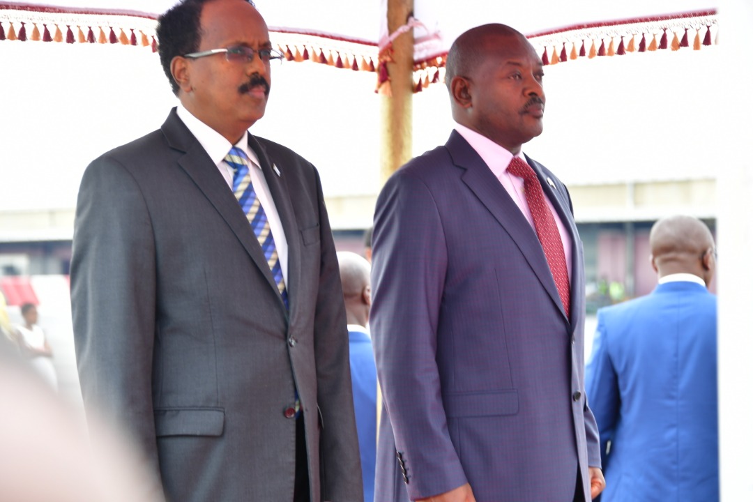 Le Président Somalien acceulli par Son Homologue Burundais
