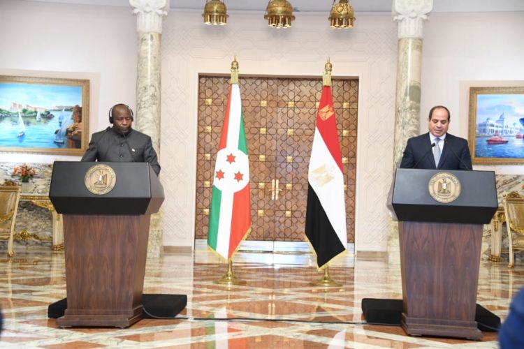 Discours de SE Evariste Ndayishimiye à l’occasion du point de presse conjoint en marge de sa Visite officielle en Egypte, en mars 2021