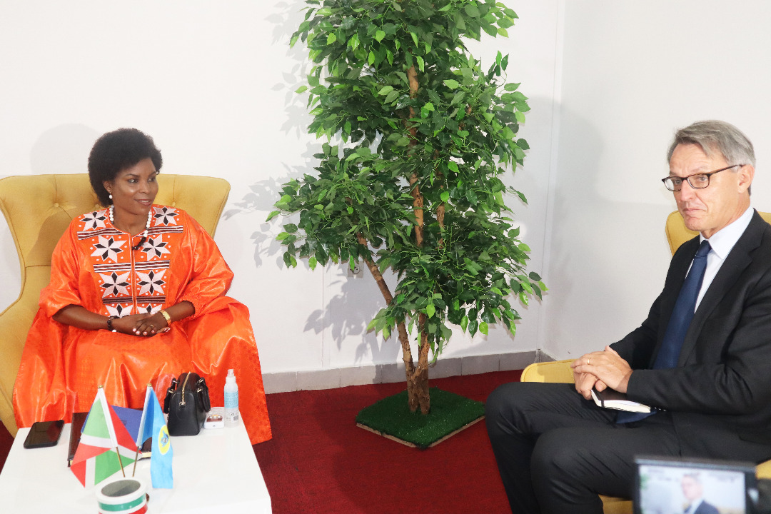 The First Lady receives in audience the Regional Director of WFP for Eastern Africa