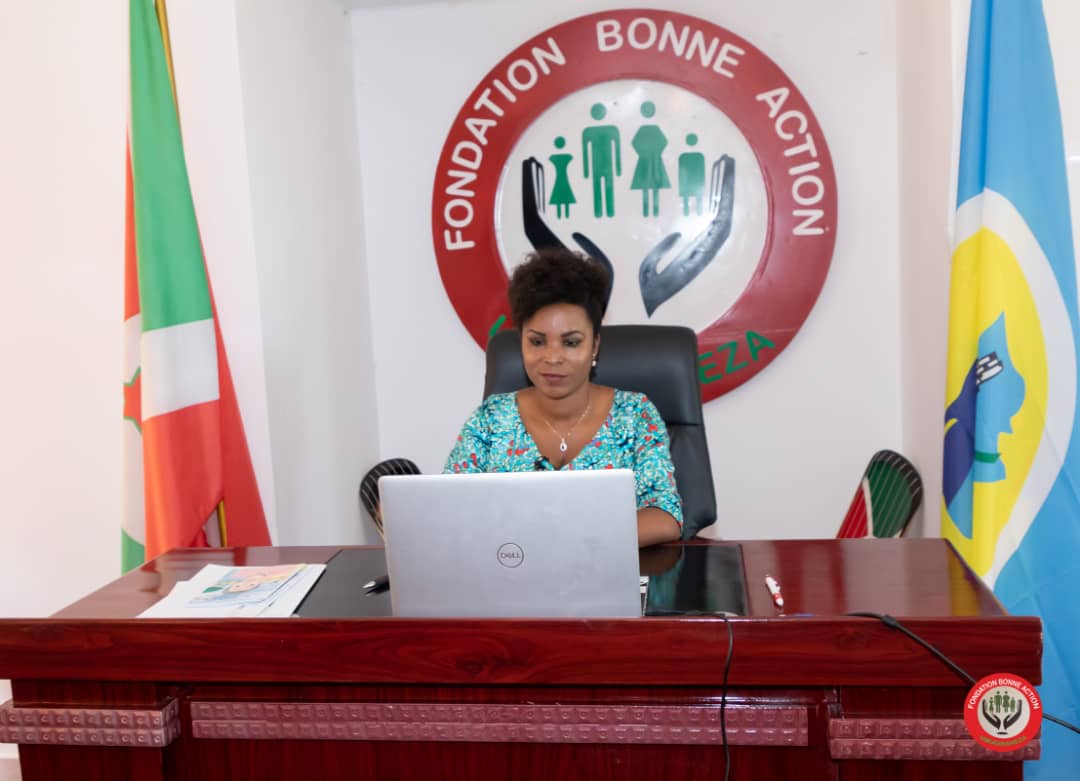 La Première Dame prend part au Sommet Annuel du Burundi-Fondation MERCK 2021
