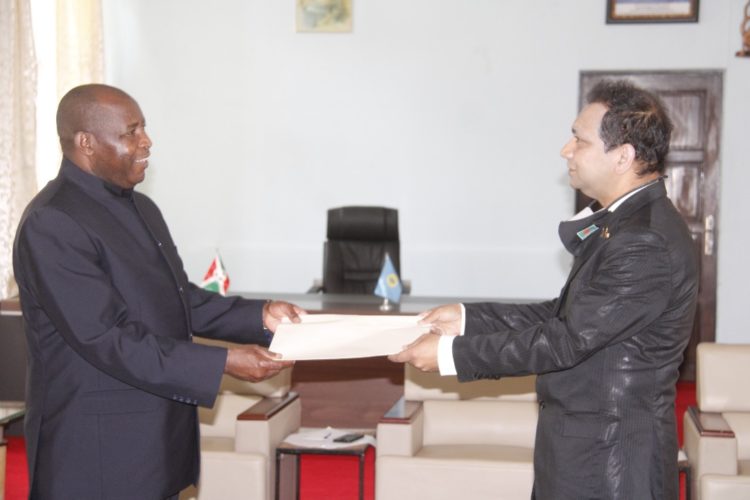 Présentation des lettres de créance: Le Bangladesh ouvre sa représentation au Burundi