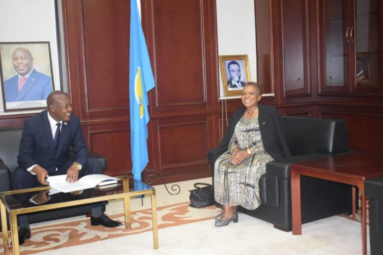 Le Vice-Président Bazombanza reçoit en audience l’Ambassadeur Sud-Africain au Burundi