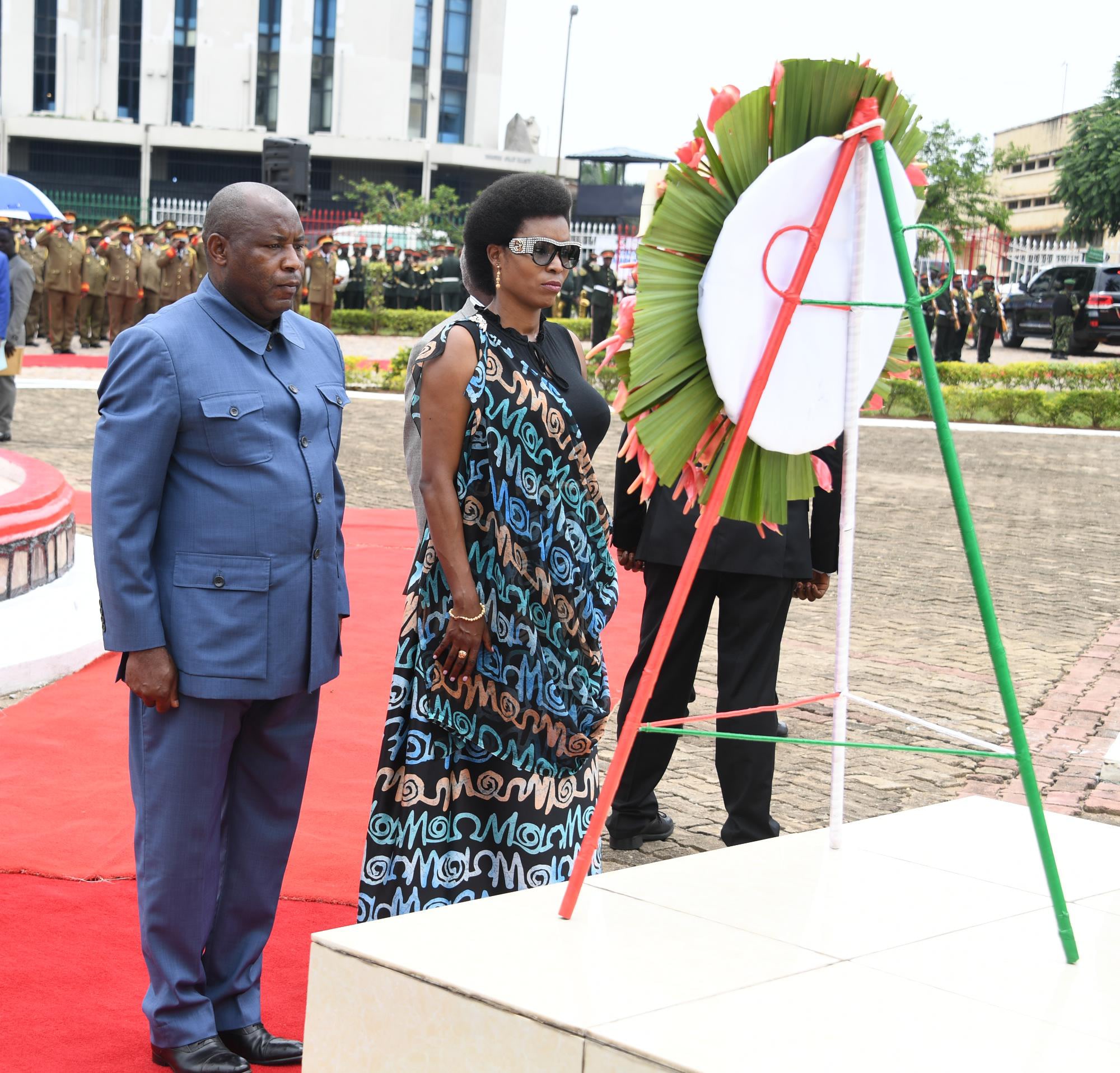 Le Président Ndayishimiye a rendu hommage au Martyr de la Démocratie