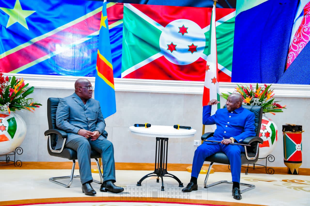 Le Président  Tshisekedi effectue une visite officielle au Burundi