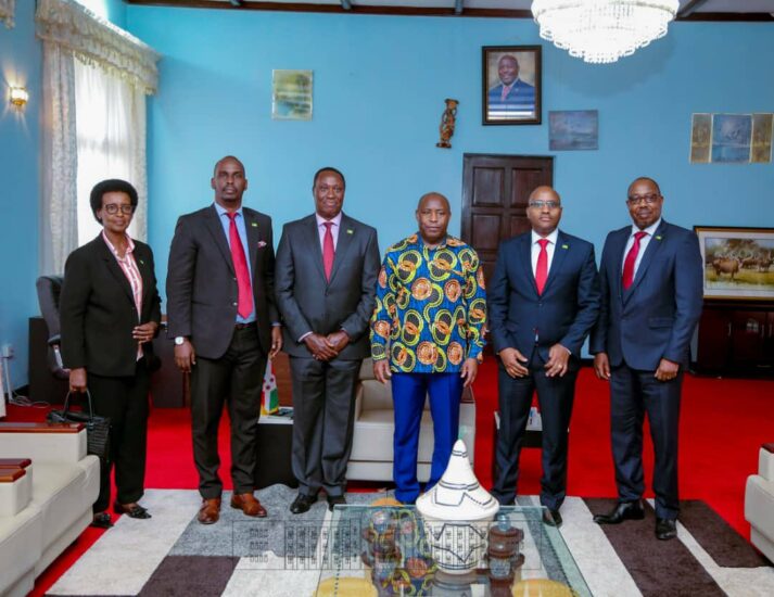 Le Président Ndayishimiye  reçoit en audience une délégation de la banque KCB-Burundi