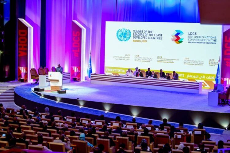 Discours de S.E. Evariste NDAYISHIMIYE, Président de la République du Burundi et Président en exercice de la Communauté de l’Afrique de l’Est lors du Sommet des pays les moins avancés qui s’est tenu à Doha le 04 mars 2023