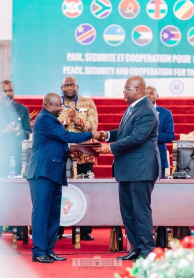 Passation de témoin à la présidence du Mécanisme Régional de suivi de l’accord-Cadre pour la RDC