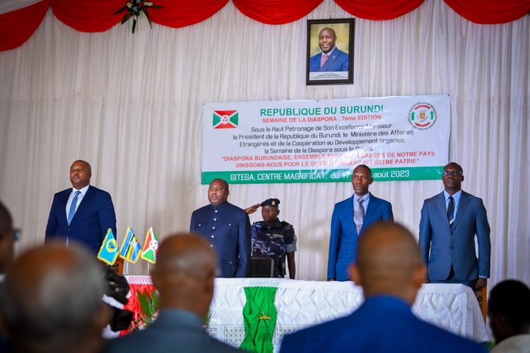 Lancement officiel de la semaine de la diaspora, Edition 2023, par le Chef de l’Etat Son Excellence Evariste Ndayishimiye