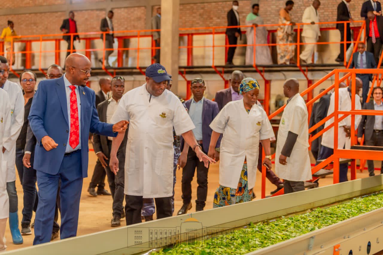 Le Chef de l’Etat inaugure l’usine Lovimax Tea Factory de transformation du thé