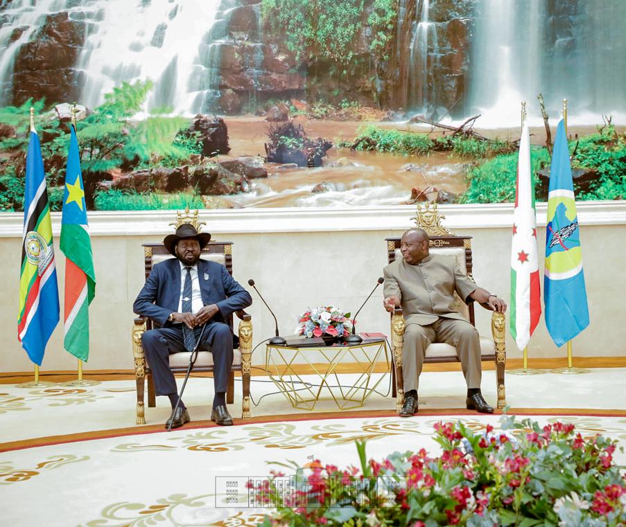 Communiqué sanctionnant la visite de travail du Chef de l’Etat Sud-Soudanais et Président en exercice de l’EAC au Burundi