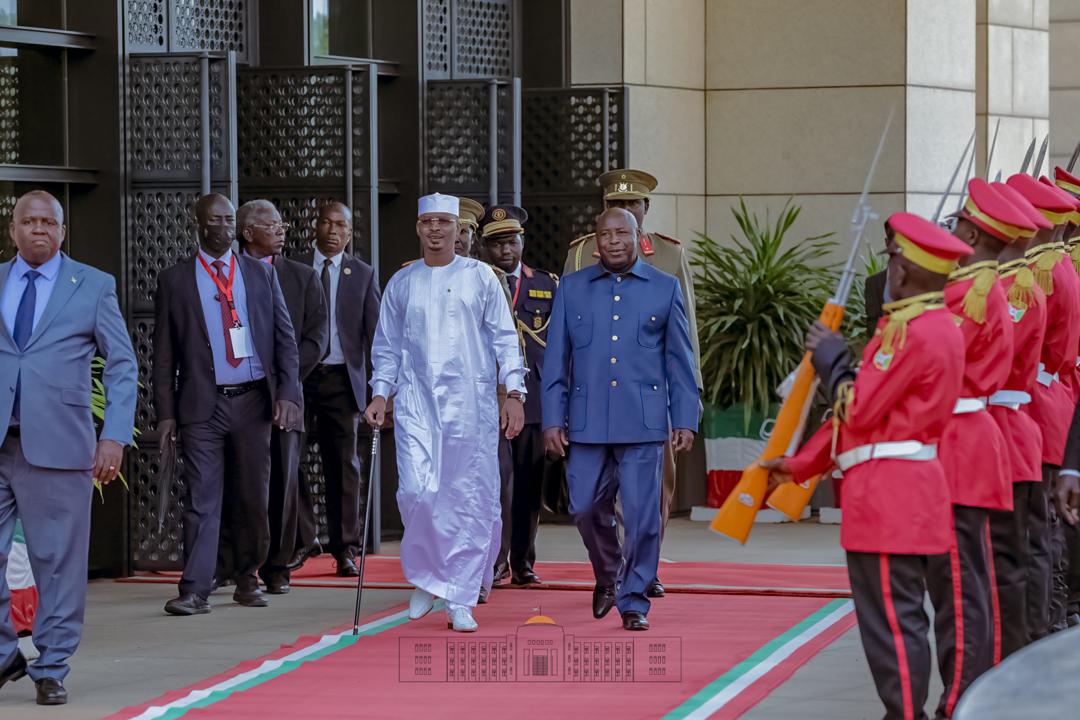 Le Président Tchadien Mahamat Idriss Déby Itno en visite officielle au Burundi