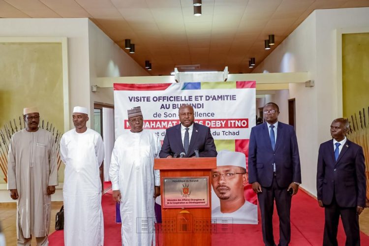 Communiqué conjoint à l’occasion de la Visite officielle et amicale au Burundi de SE Mahamat Idriss Déby Itno, Président de la République du Tchad