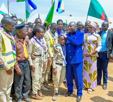 Ouverture du 9ème Jamboree du Scoutisme Africain à Makebuko