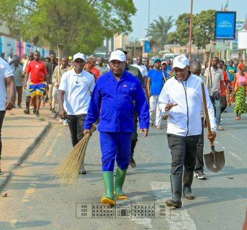 Le Président Ndayishimiye appelle les Burundais à la salubrité