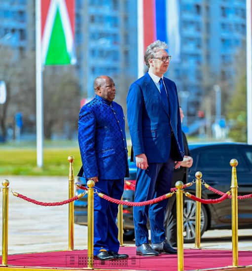 Le Président Ndayishimiye en visite officielle en Serbie