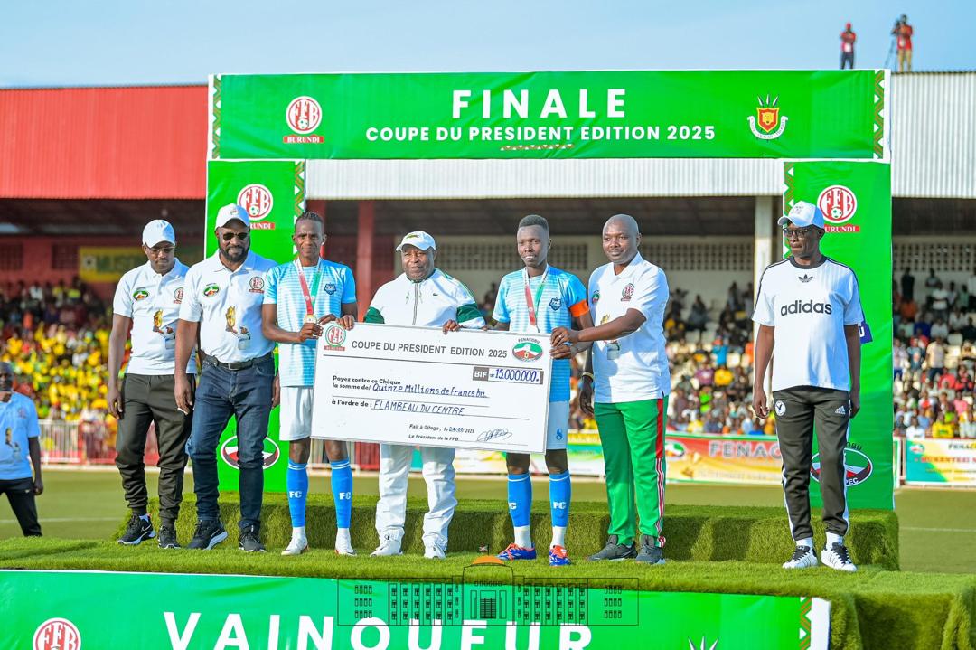 Le Couple présidentiel rehausse la finale de la Coupe du Président,Edition 2025, à Gitega