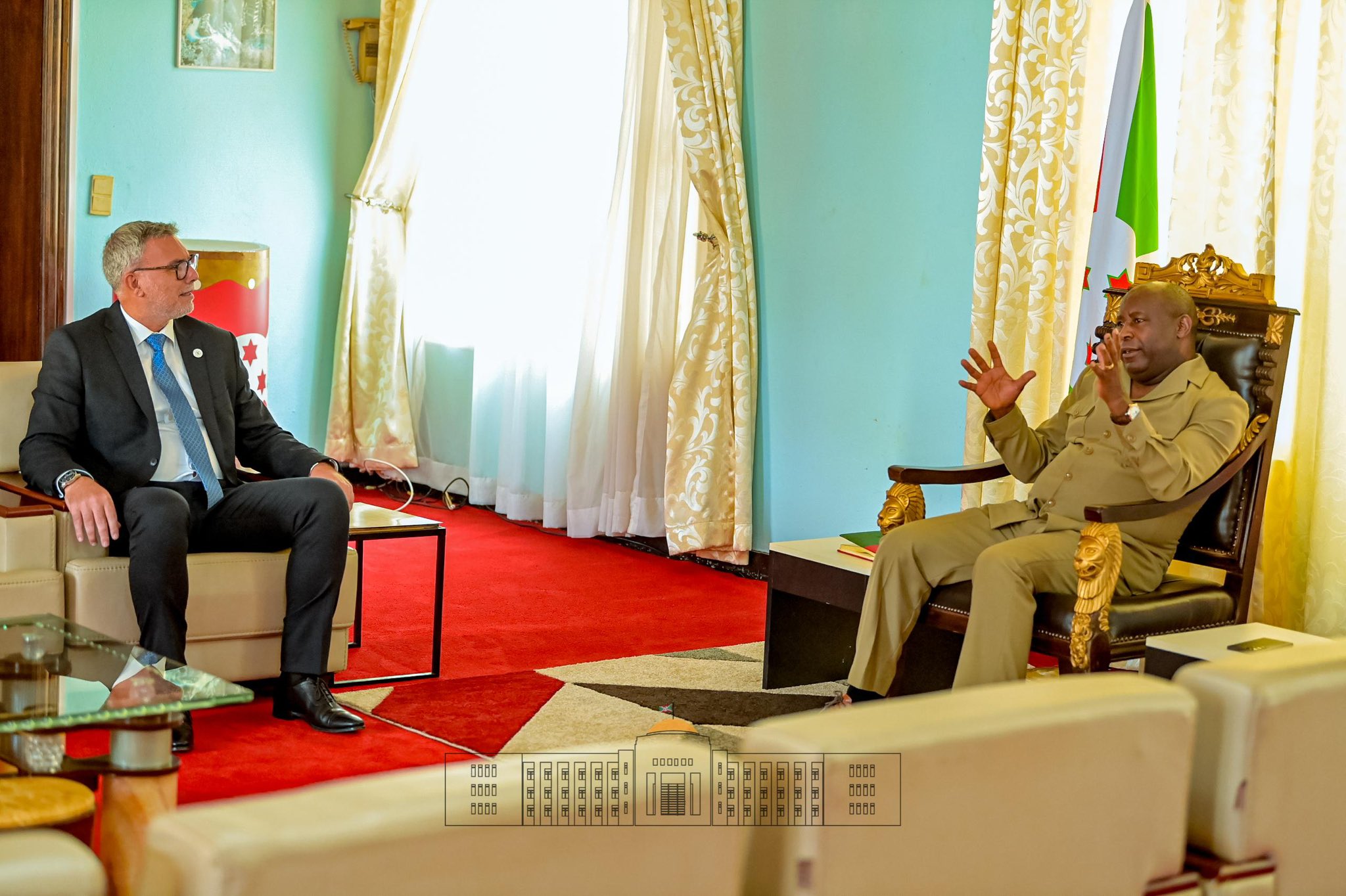 Le Président Ndayishimiye a reçu en audience un nouveau représentant du PAM
