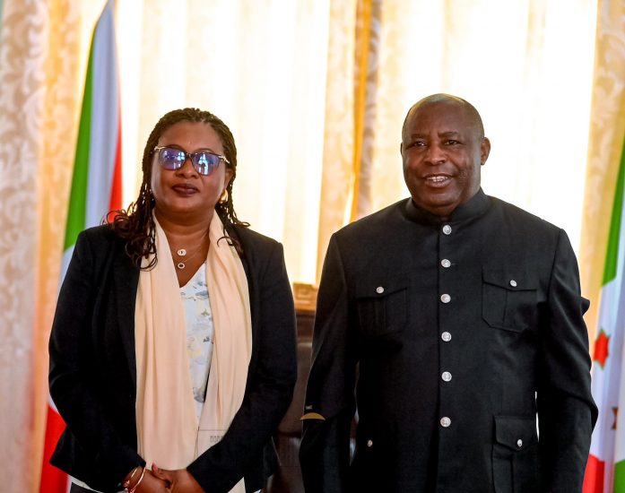 Le Président Ndayishimiye a reçu en audience la nouvelle Représentante du PNUD
