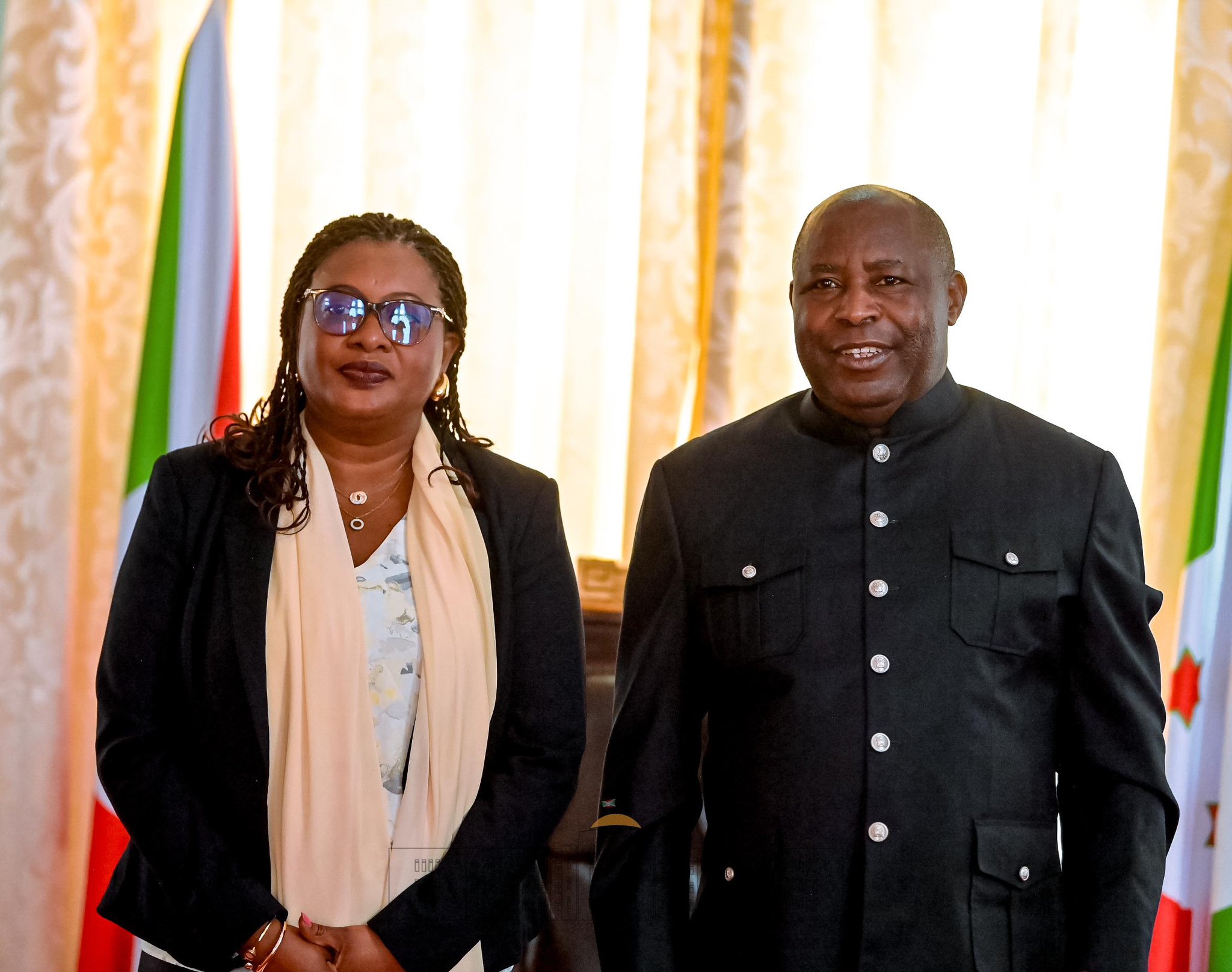 Le Président Ndayishimiye a reçu en audience la nouvelle Représentante du PNUD