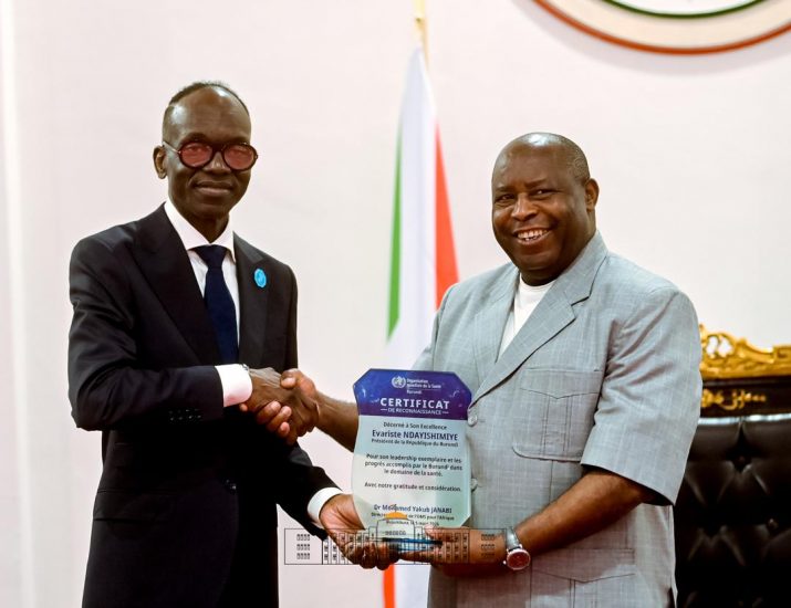 Le Président Ndayishimiye reçoit le Directeur régional de l’OMS pour l’Afrique