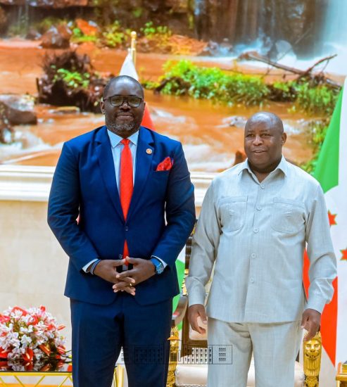 Le Président Évariste Ndayishimiye reçoit en audience le Représentant Résident de l’UNFPA au Burundi