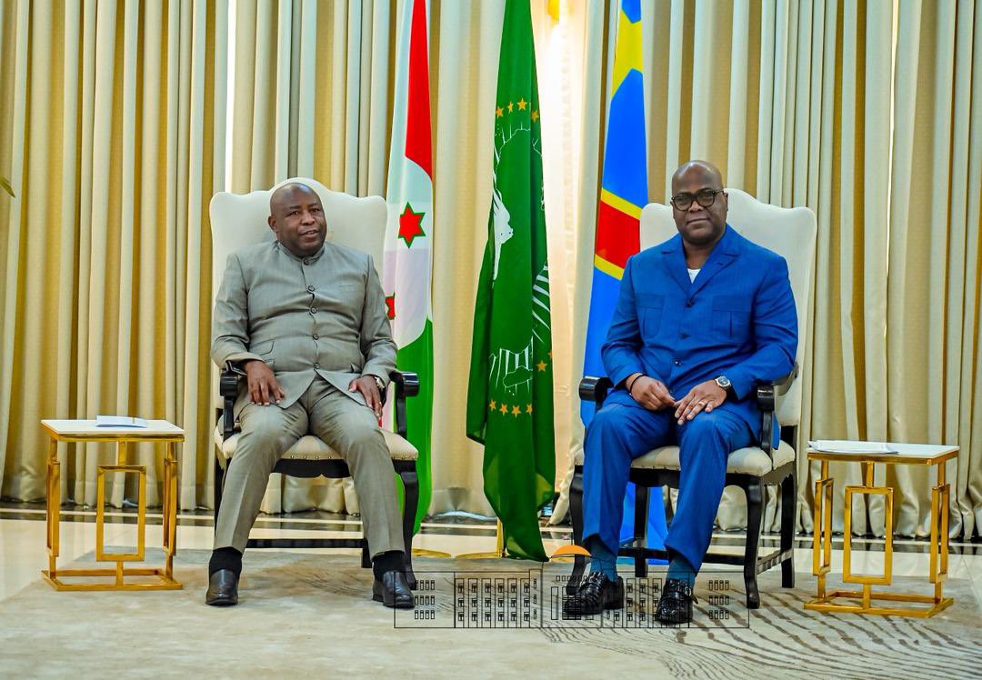 RDC–Burundi : Ndayishimiye et Tshisekedi réaffirment leur engagement pour la paix et la stabilité régionale.